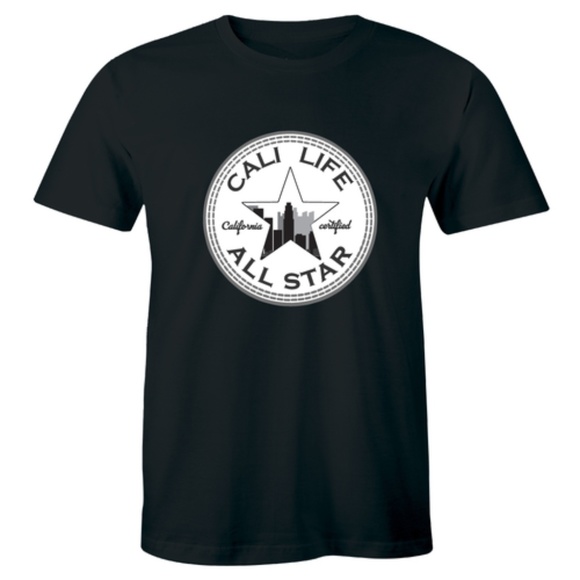 Cali Life All Star California City Skyline T-shirt - Picture 1 of 3